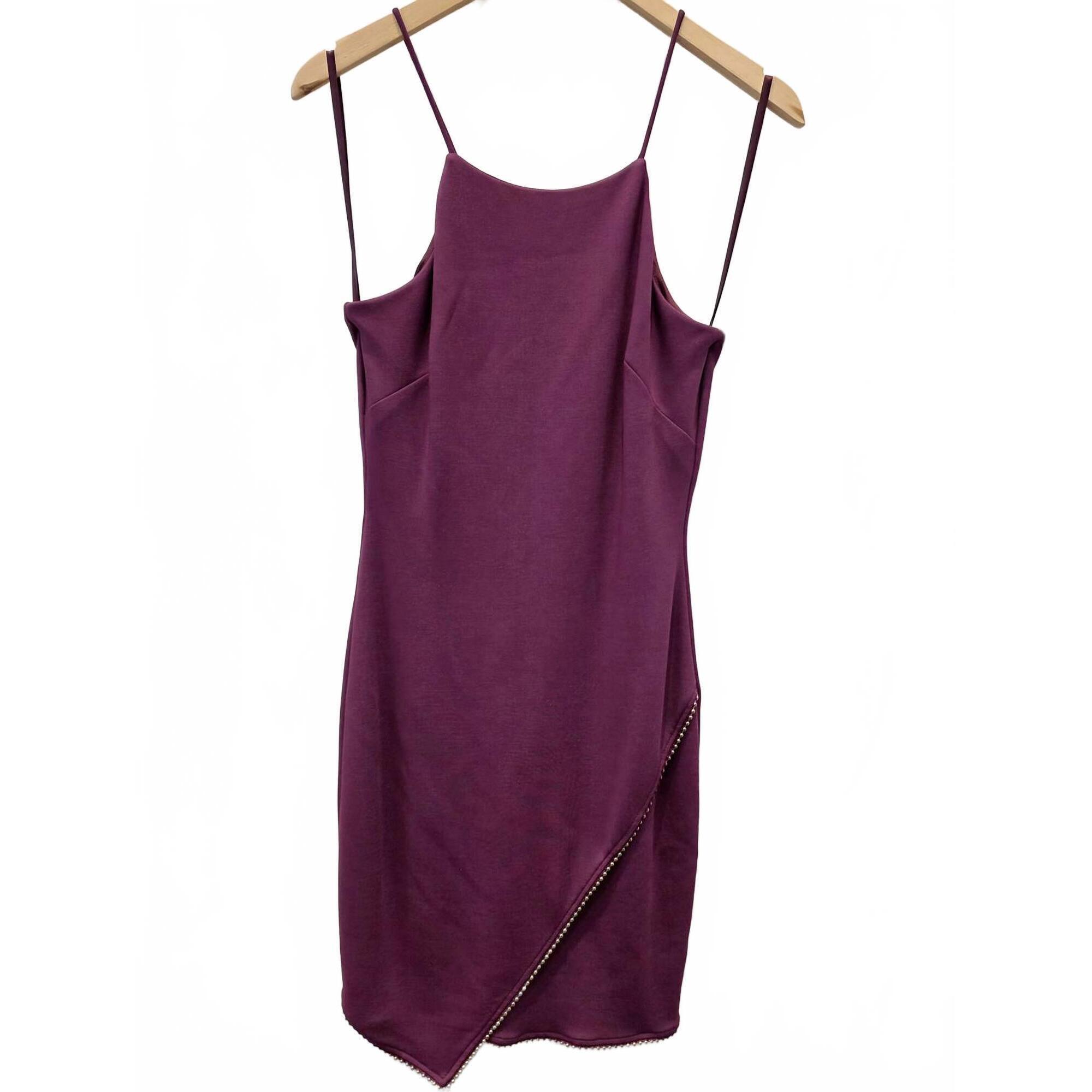 New Sheri Bodell Women's Chain Mail Bodice Mini Tank Dress In Purple
